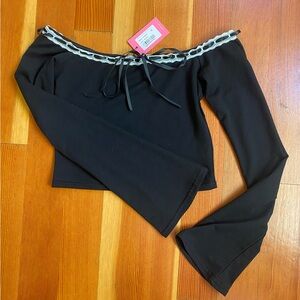 EDIKTED Seline Ribbon Trim Top